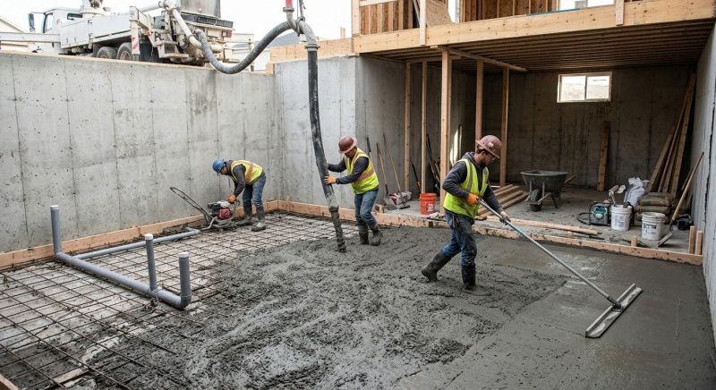 Basement Slab Installation in Fort Worth, TX